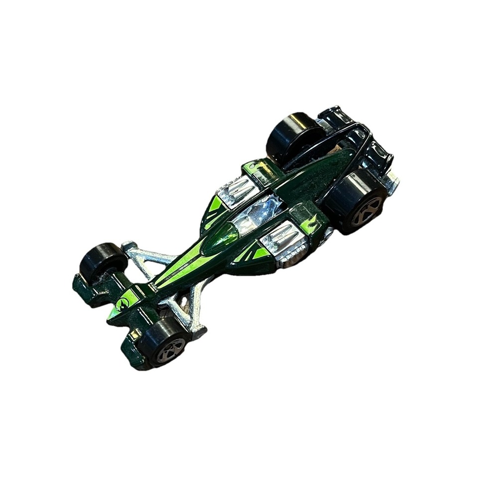 2008 Hot Wheels ~ Nitro Scorcher ~ Dark & Light Green ~ Loose
